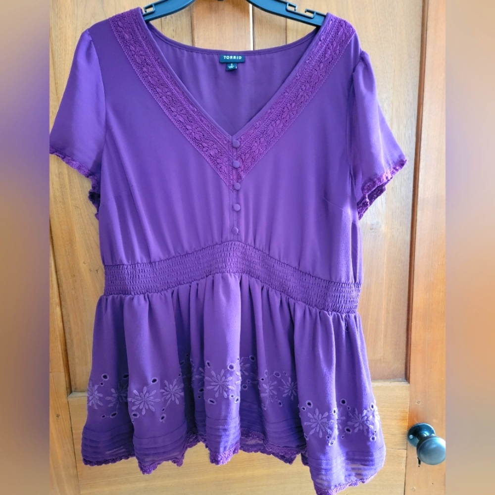 Beautiful Peplum Torrid Shirt